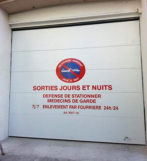 porte-de-garage Porte sectionnelle de garage