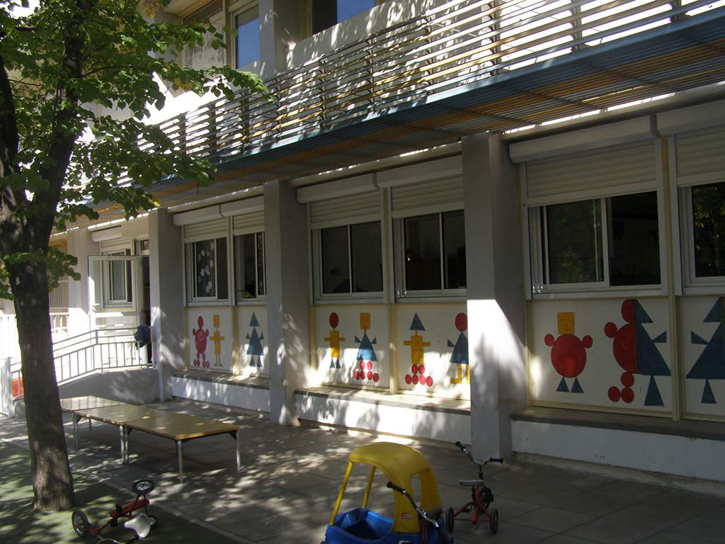Volets roulants en PVC de l'école maternelle de Pont de Vivaux à Marseille